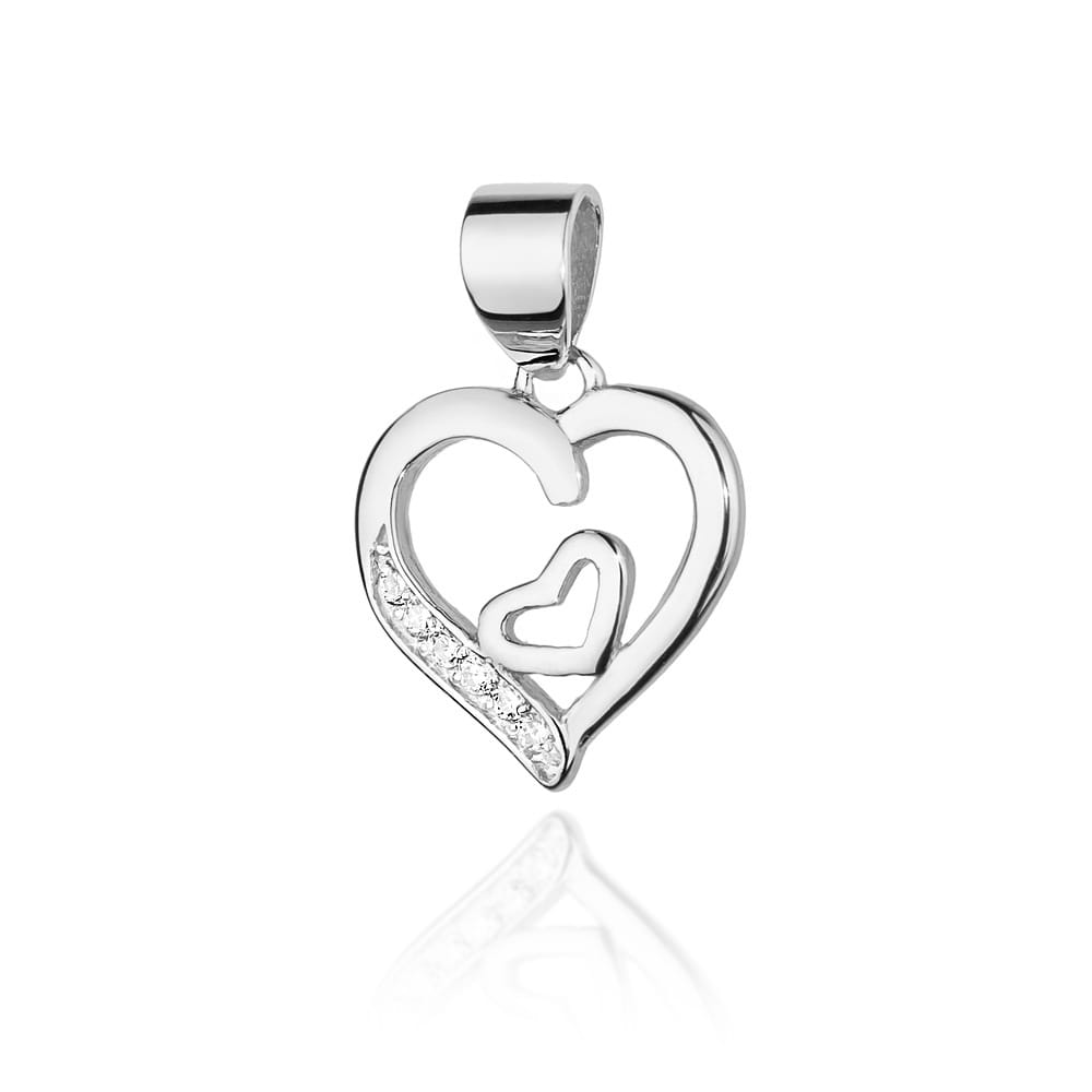 Zawieszka S024 z diamentami białe złoto Jubiler Kraków BigDIAMOND