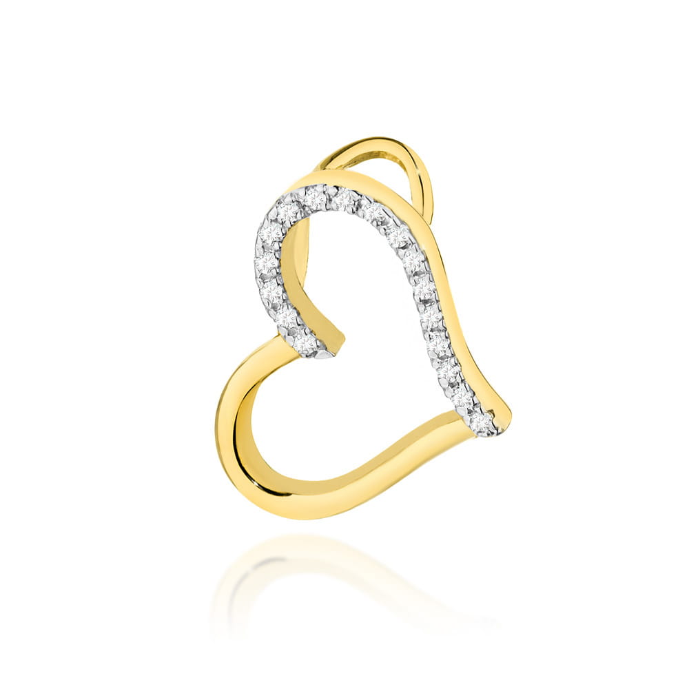 Zawieszka S026 Diament żółte złoto Jubiler Kraków BigDIAMOND