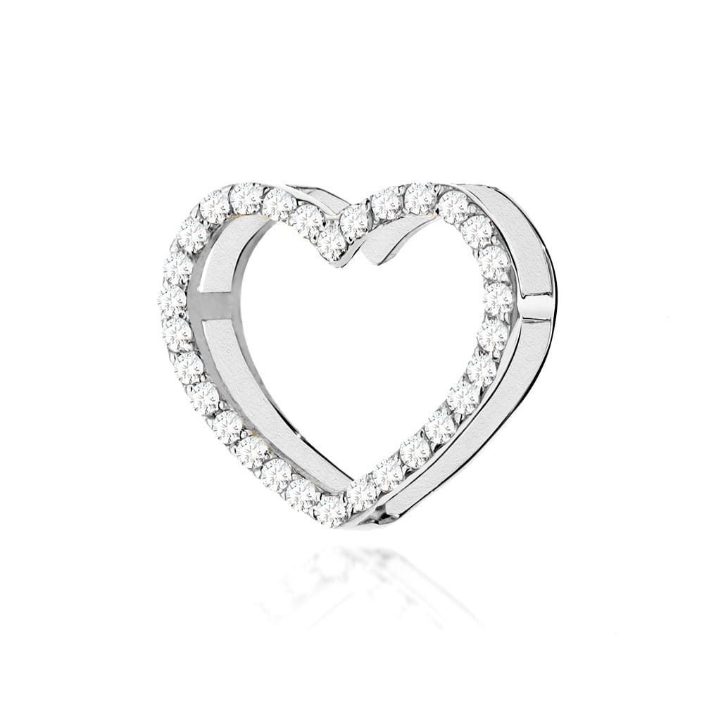 Zawieszka S027 z diamentami białe złoto Jubiler Kraków BigDIAMOND