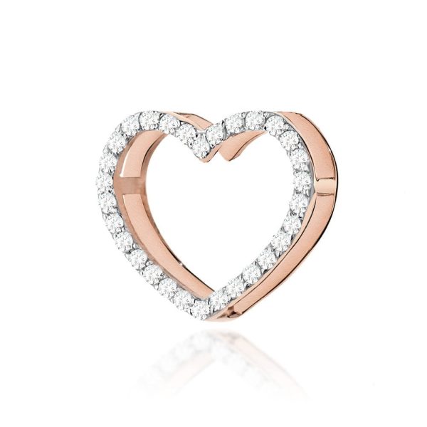 Zawieszka S027 z diamentami różowe złoto Jubiler Kraków BigDIAMOND