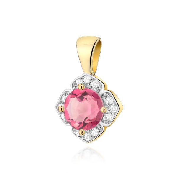 Zawieszka Z0571 Różowy Topaz 0