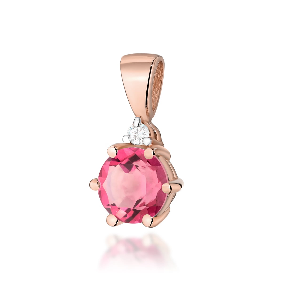 Zawieszka Z076 Różowy Topaz 0