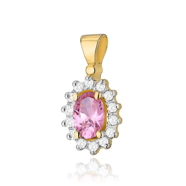 Zawieszka Z182 Różowy Topaz 0