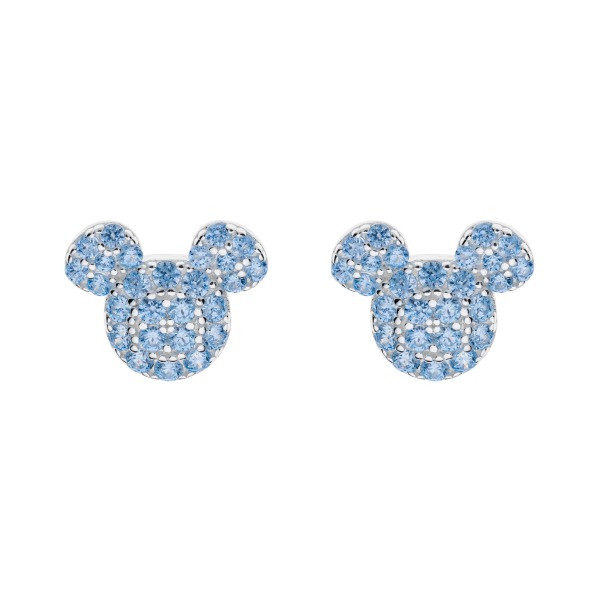 Front kolczyków Myszka Mickey z cyrkoniami – srebro 925 – Disney x BigDIAMOND
