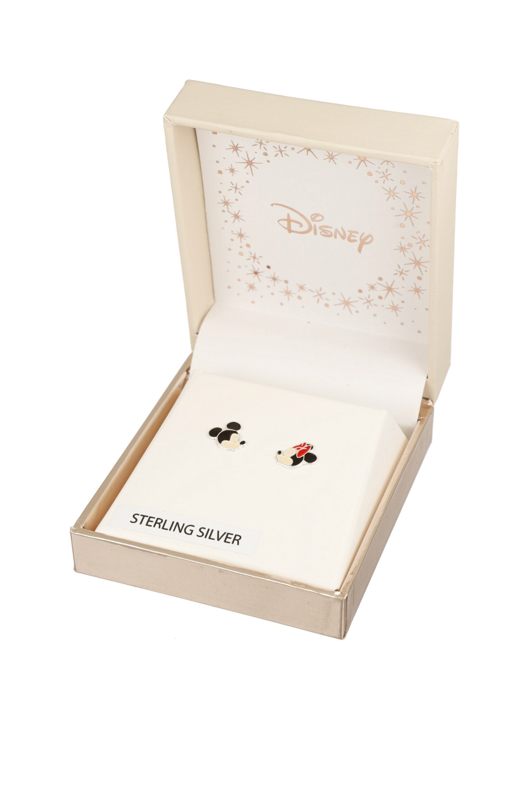 Srebrne kolczyki Disney Mickey & Minnie dla dzieci