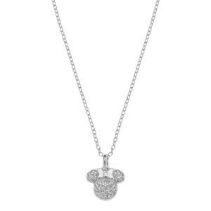 Naszyjnik z zawieszką Minnie Mouse z cyrkoniami – srebro 925 – BigDIAMOND Kraków