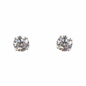 🩶 Srebro — biżuteria srebrna BigDIAMOND Kraków 19 Srebrne kolczyki z cyrkonią w kształcie dużych diamentów.