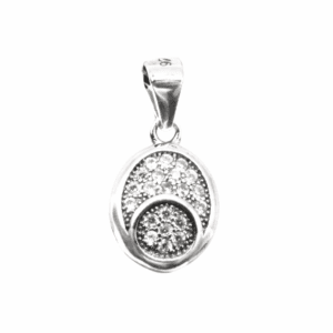 🩶 Srebro — biżuteria srebrna BigDIAMOND Kraków 3 Srebrny wisiorek geometryczny z cyrkoniami