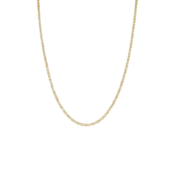 Złoty lancuszek z dużym diamentem 45cm