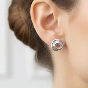 🩶 Srebro — biżuteria srebrna BigDIAMOND Kraków 37 Kolczyki sztyfty spirala 925 BigDiamond