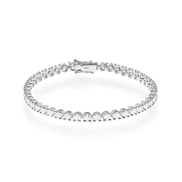 Bransoletka z diamentami 4,40 ct B0028 – białe złoto próby 585