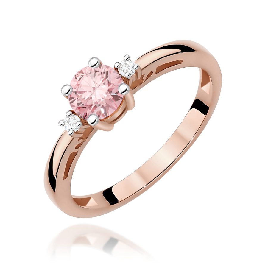 Ring with rose diamond lab-grown 0,50 ct