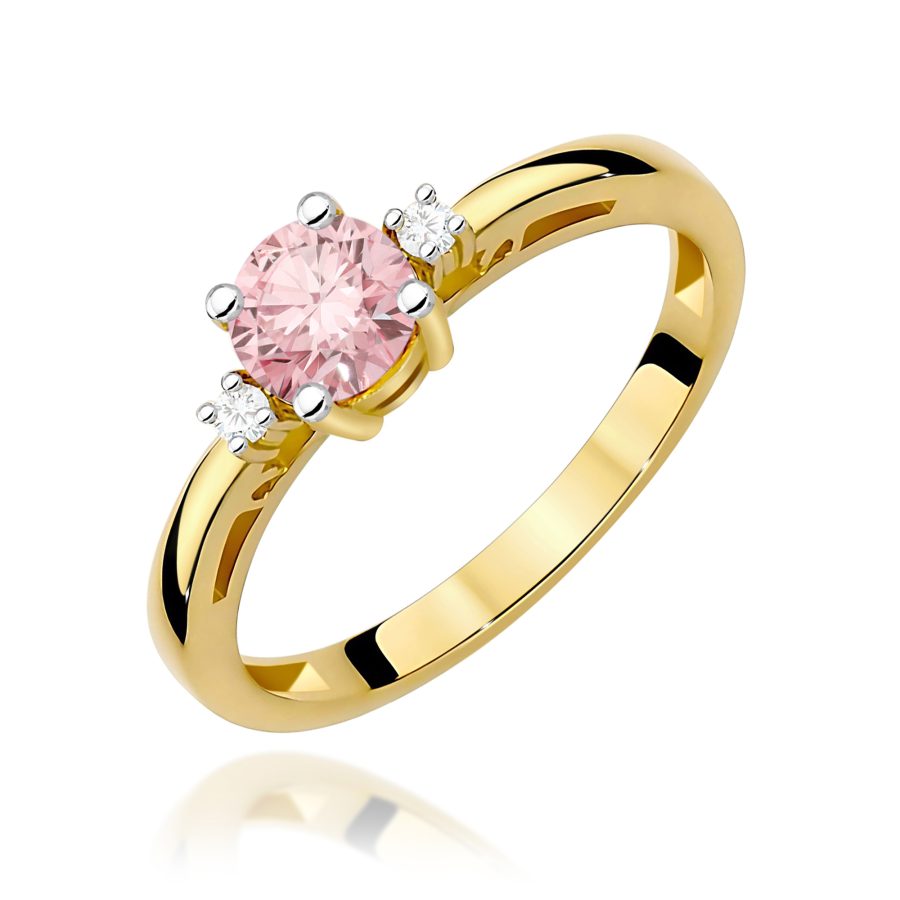 Ring with rose diamond lab-grown 0,50 ct