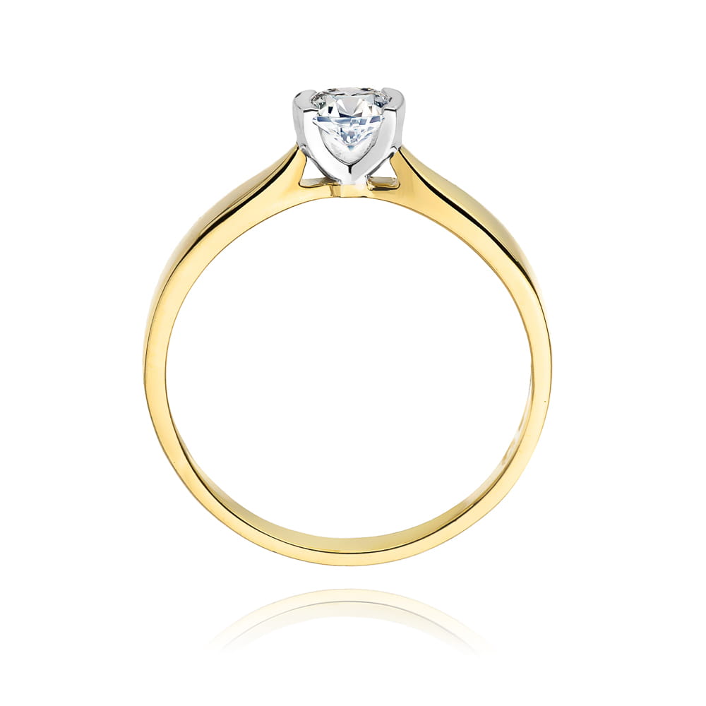 Pierścionek z diamentem 0,30 ct W0223 · W223B - obrazek 3