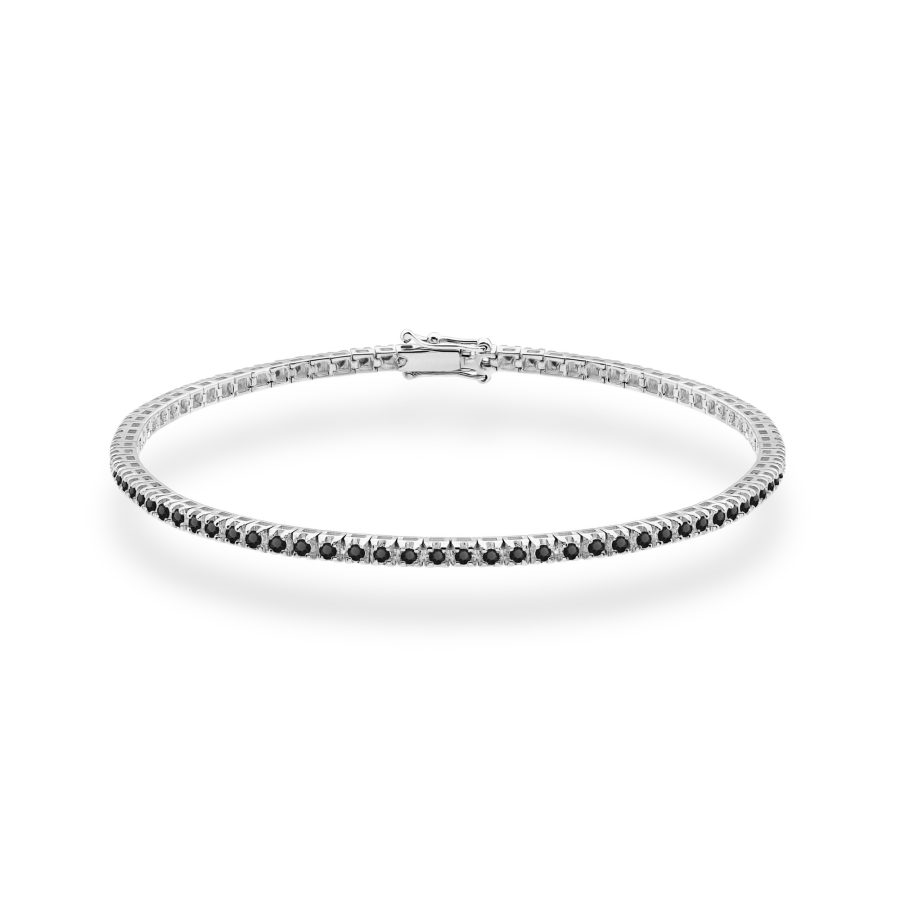 Bransoletka z diamentami 1,07 ct B0031 – białe złoto próby 585 – widok produktu 1