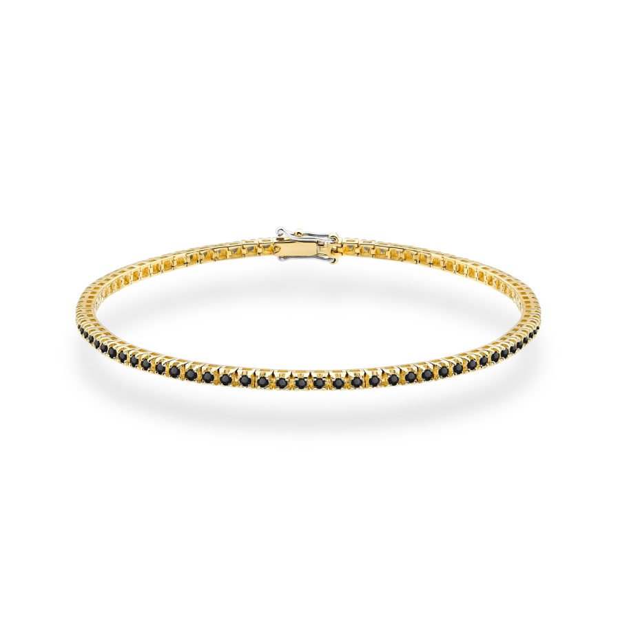 Bransoletka z diamentami 1,07 ct B0031 – żółte złoto próby 585 – widok produktu 1