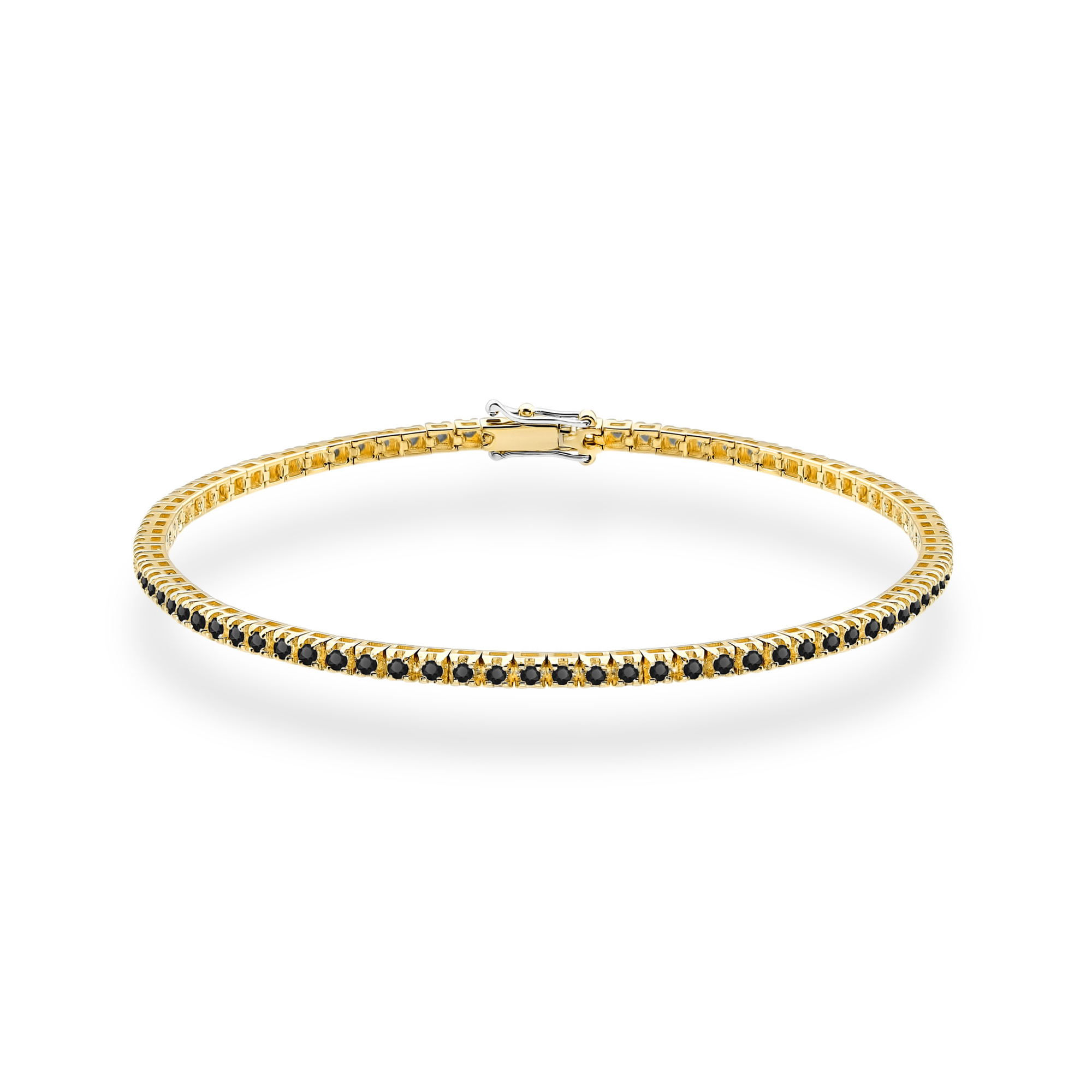 Bransoletka z diamentami 1,07 ct B0031 – żółte złoto próby 585 – widok produktu 1