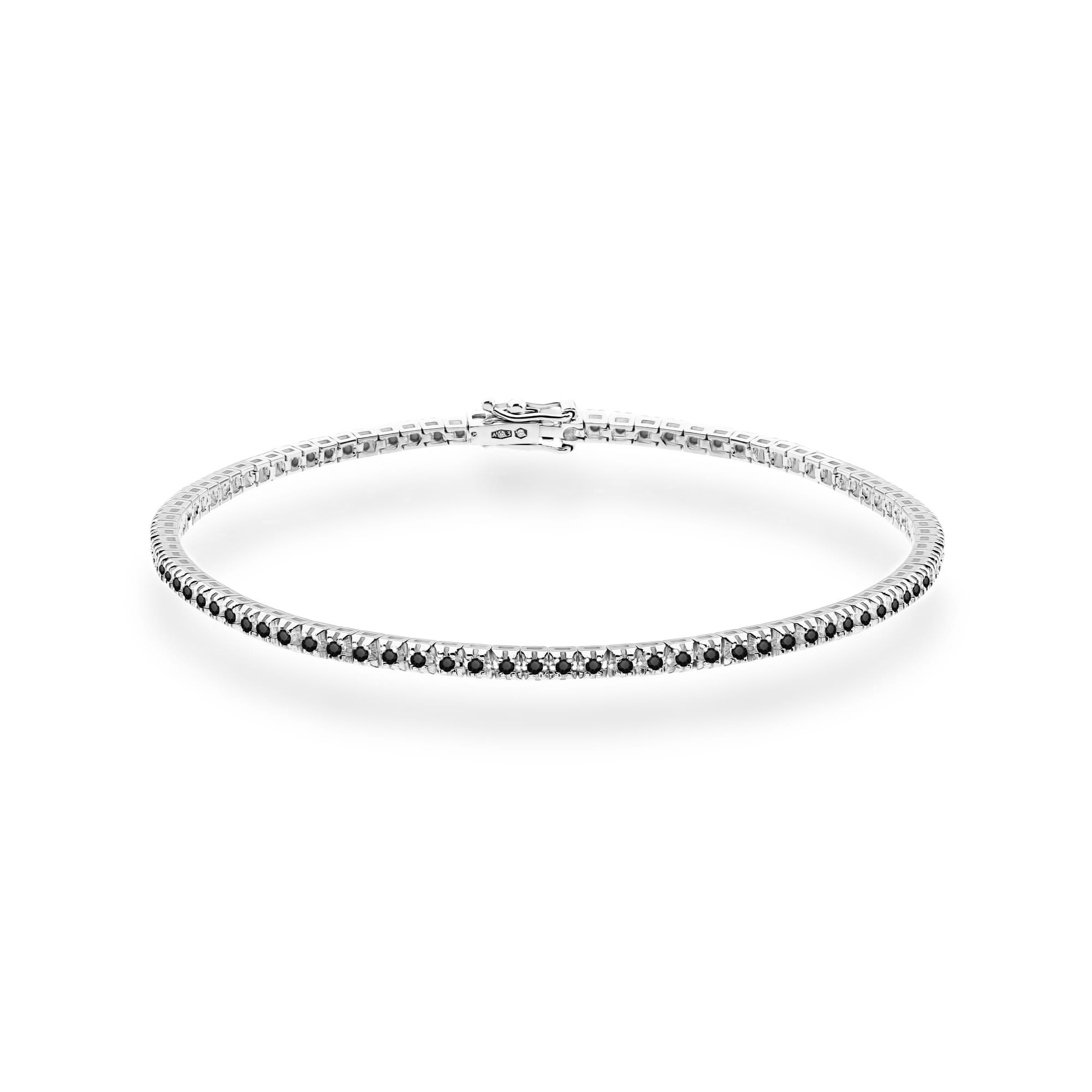 Bransoletka z diamentami 0,45 ct B0031 – białe złoto próby 585 – widok produktu 1