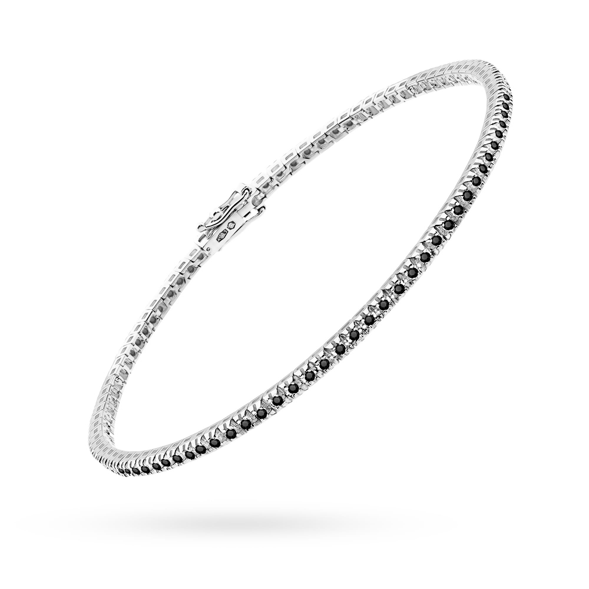 Bransoletka z diamentami 0,45 ct B0031 – białe złoto próby 585 – widok produktu 2