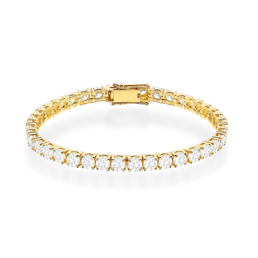 Bransoletka z diamentami 9,25 ct B0039 – żółte złoto próby 585 – widok produktu 1