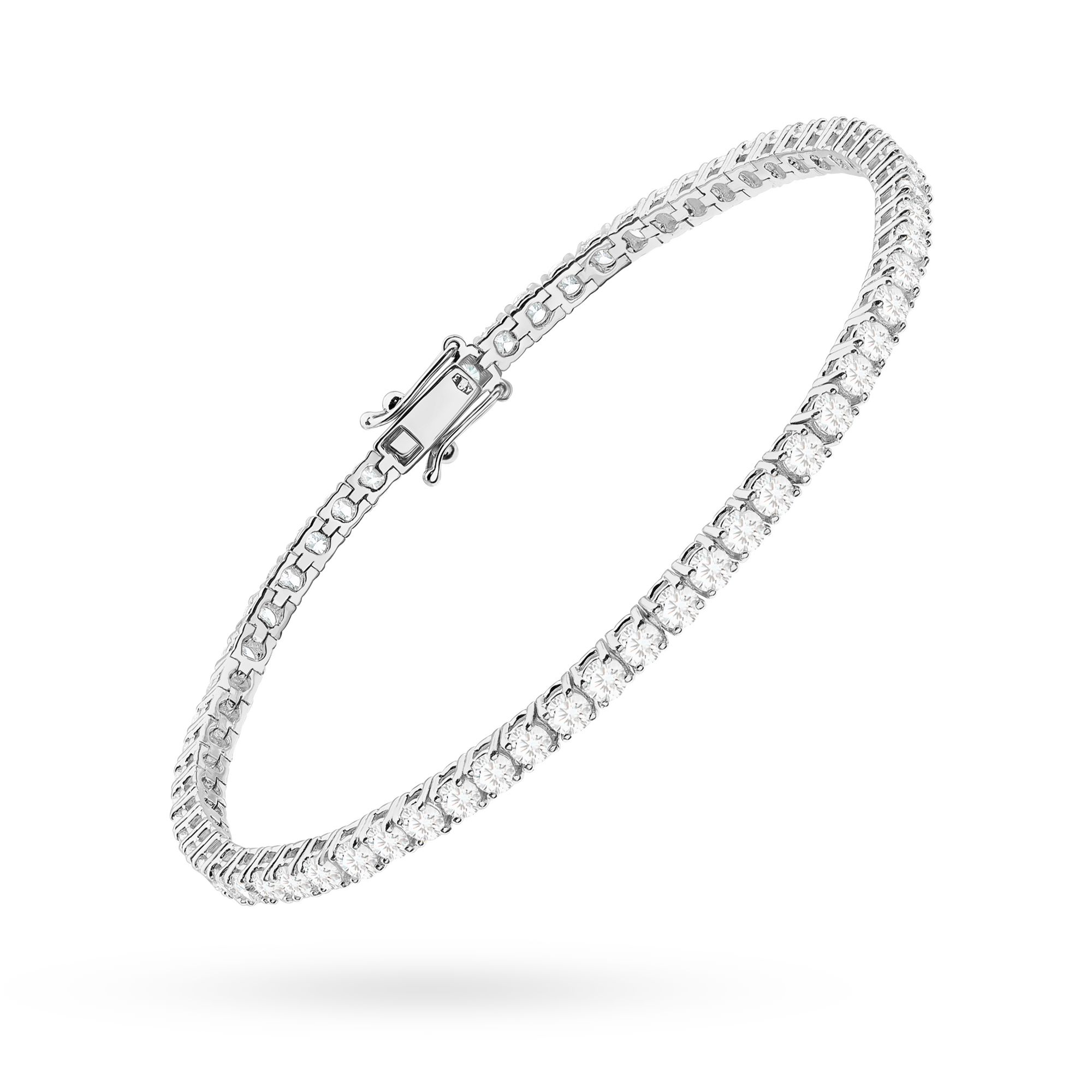 Bransoletka z diamentami 3,48 ct B0039 – białe złoto próby 585 – widok produktu 2