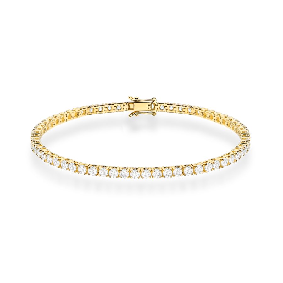 Bransoletka z diamentami 3,48 ct B0039 – żółte złoto próby 585 – widok produktu 1
