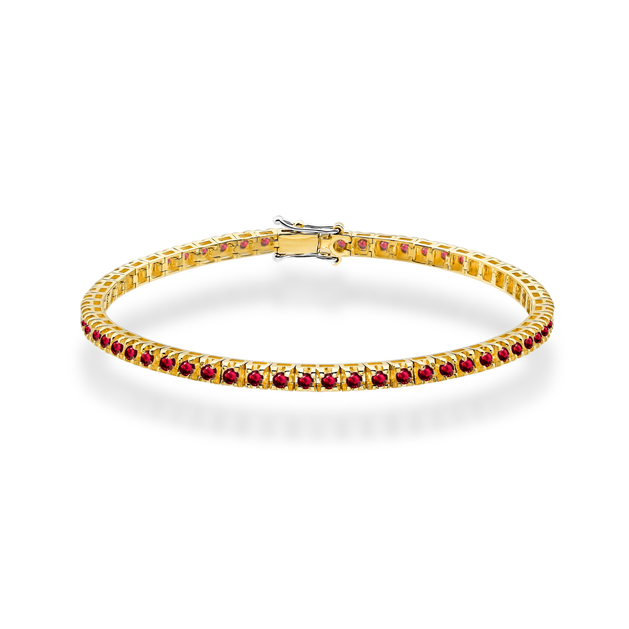 Bransoletka z diamentami 2,95 ct B0031 – żółte złoto próby 585 – widok produktu 1