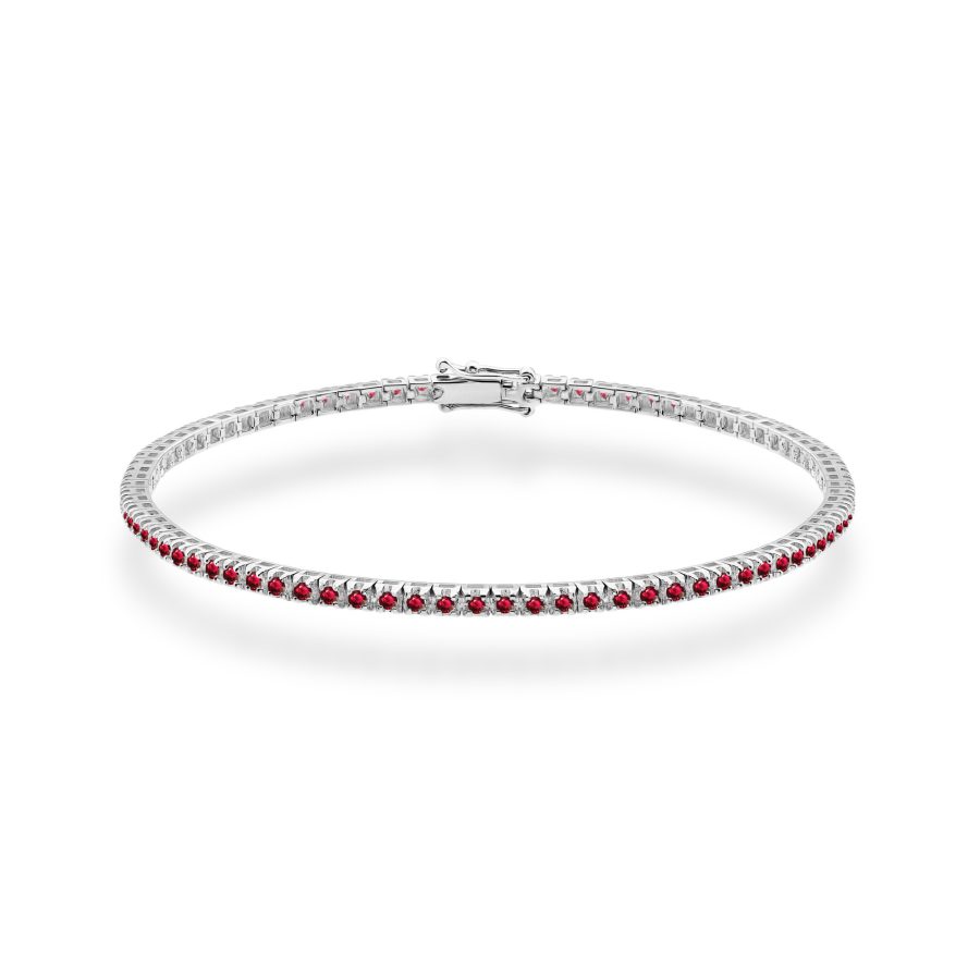Bransoletka z diamentami 1,48 ct B0031 – białe złoto próby 585 – widok produktu 1