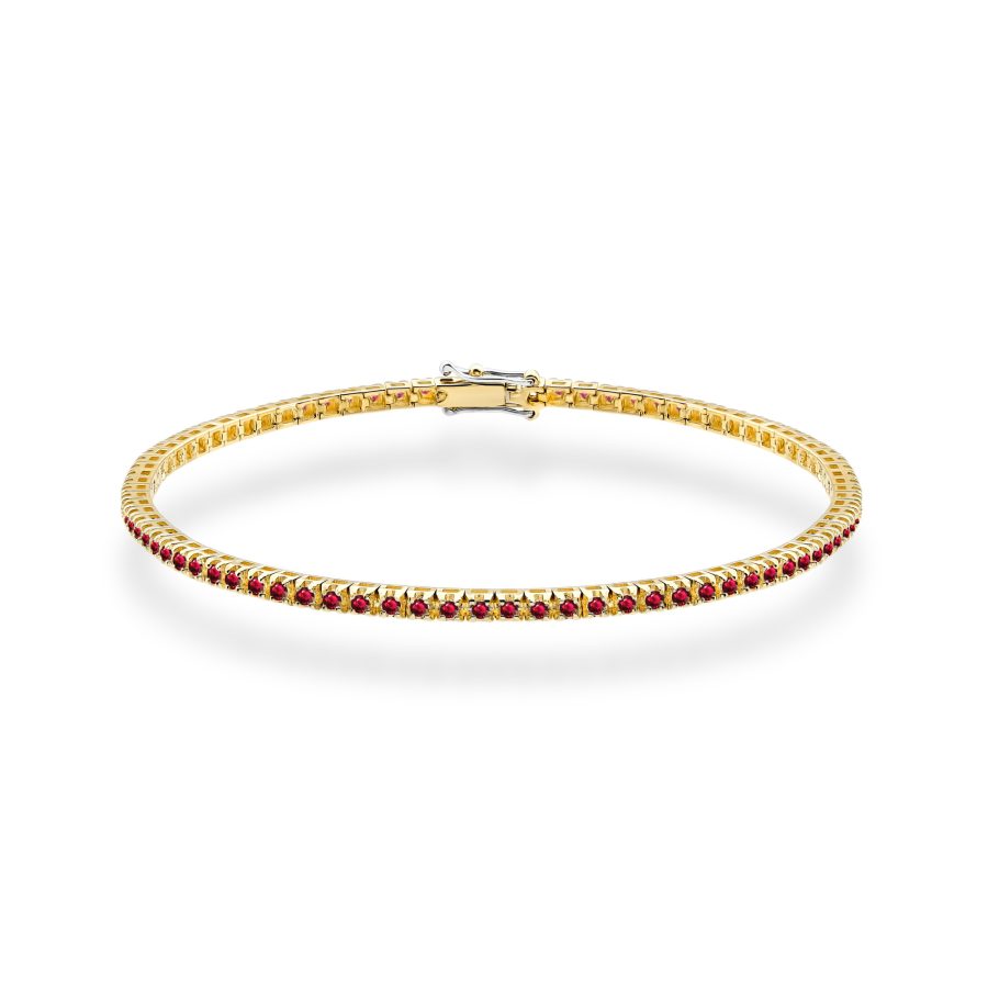 Bransoletka z diamentami 1,48 ct B0031 – żółte złoto próby 585 – widok produktu 1