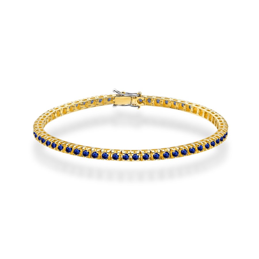 Bransoletka z diamentami 2,95 ct B0031 – żółte złoto próby 585 – widok produktu 1