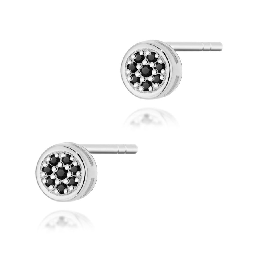 Kolczyki z diamentami 0,08 ct K0041 – białe złoto próby 585 – widok produktu 1