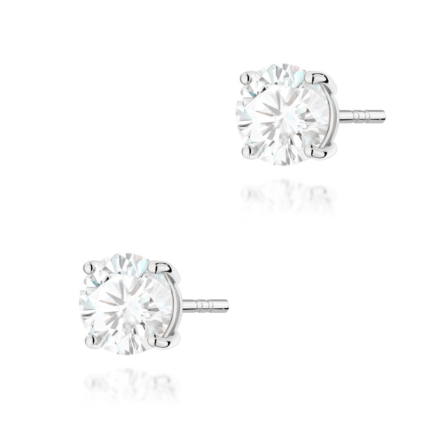 Kolczyki z diamentem 2 x 1,50 ct K0583 – białe złoto próby 585 – widok produktu 1