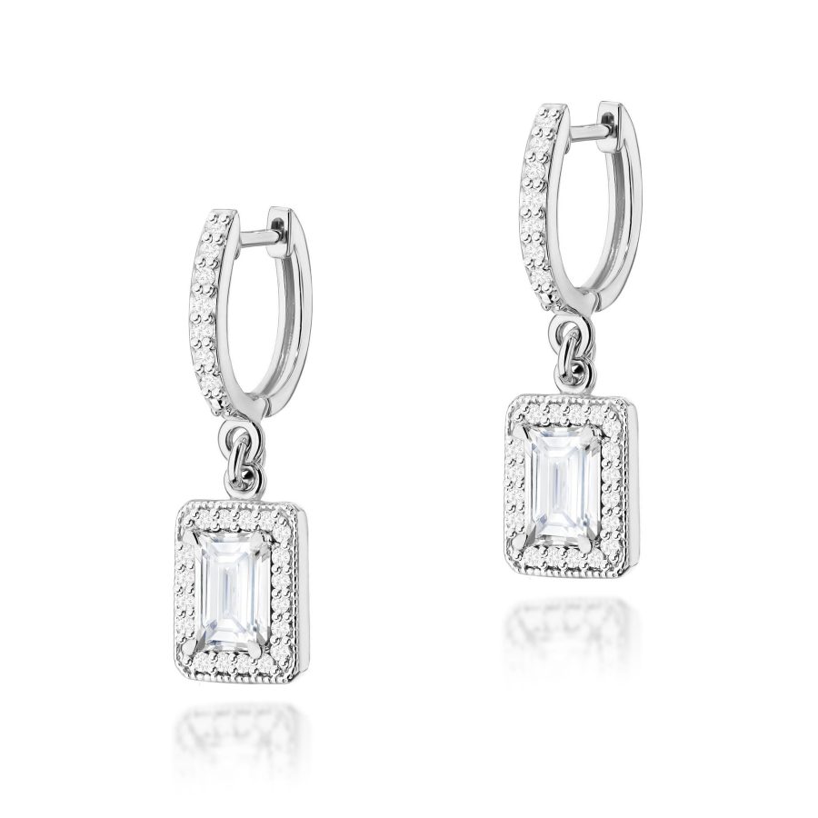 Earrings with lab-grown diamonds 2 × 0,60 ct – product image 1