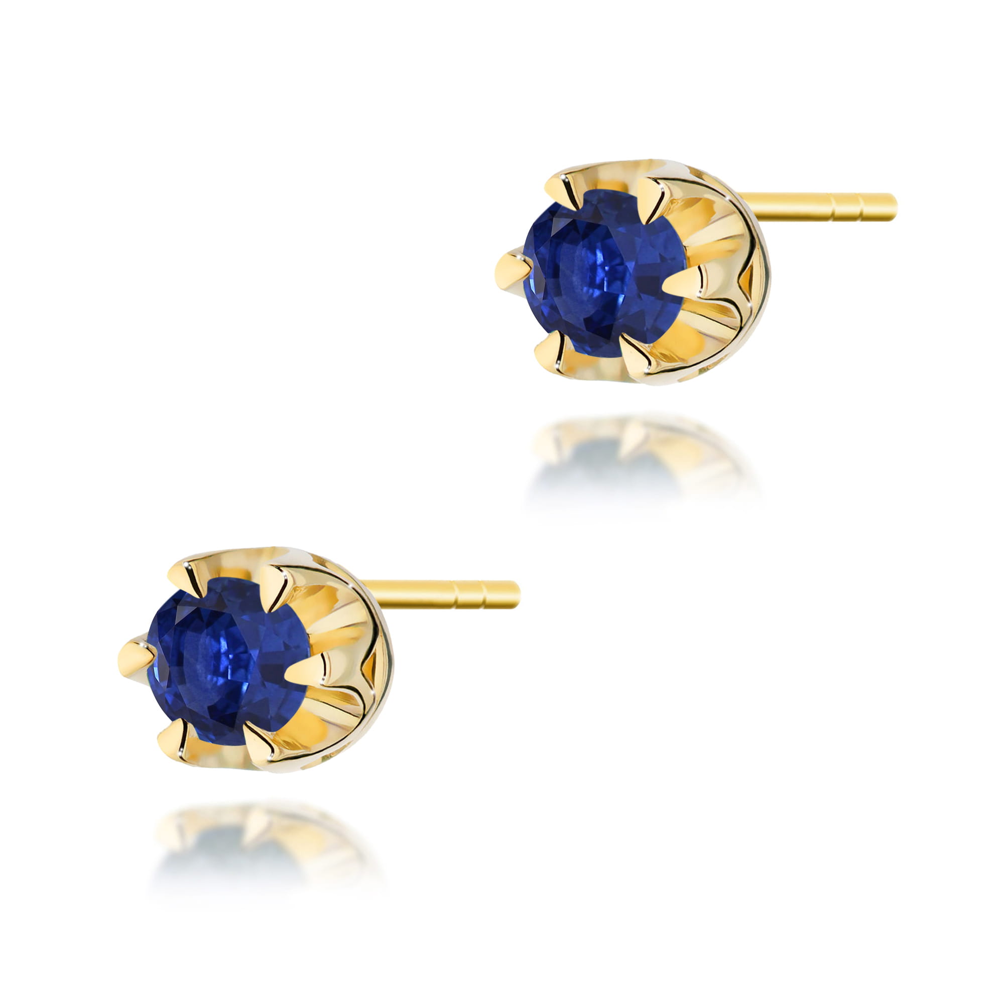 Earrings with sapphire 2 × 0,15 ct – product image 1