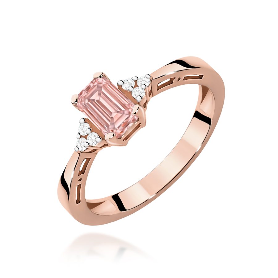 Ring with rose diamond lab-grown 0,50 ct – product image 1