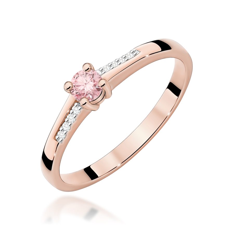 Ring with rose diamond lab-grown and diamonds – product image 1