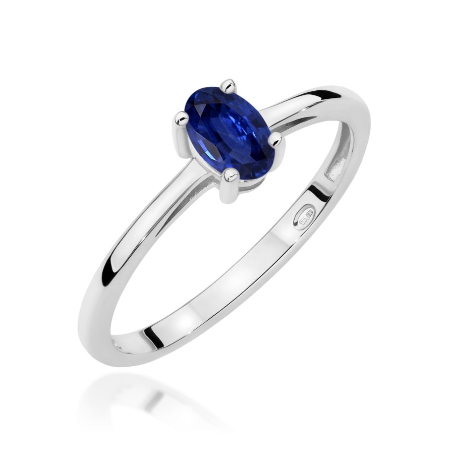 Ring with oval sapphire 0,70 ct – product image 1
