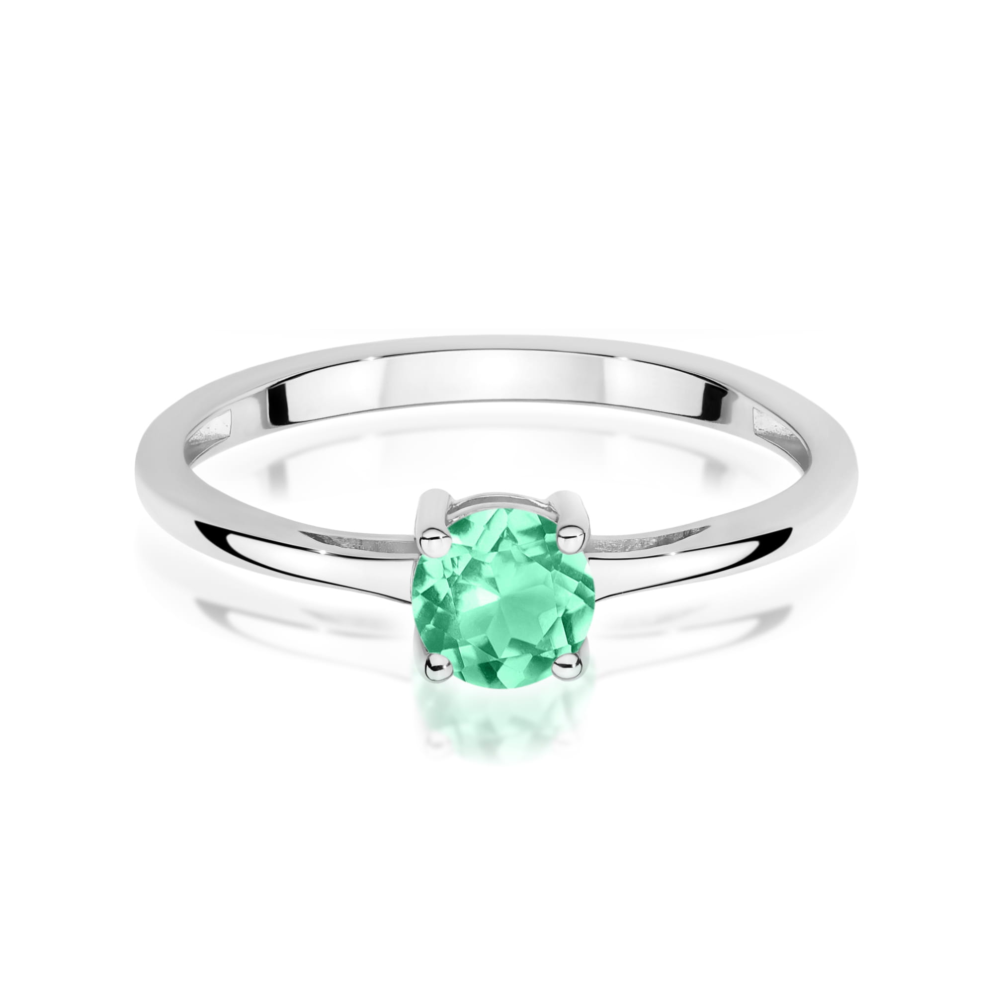 Ring with emerald 0,50 ct in gold – product image 2