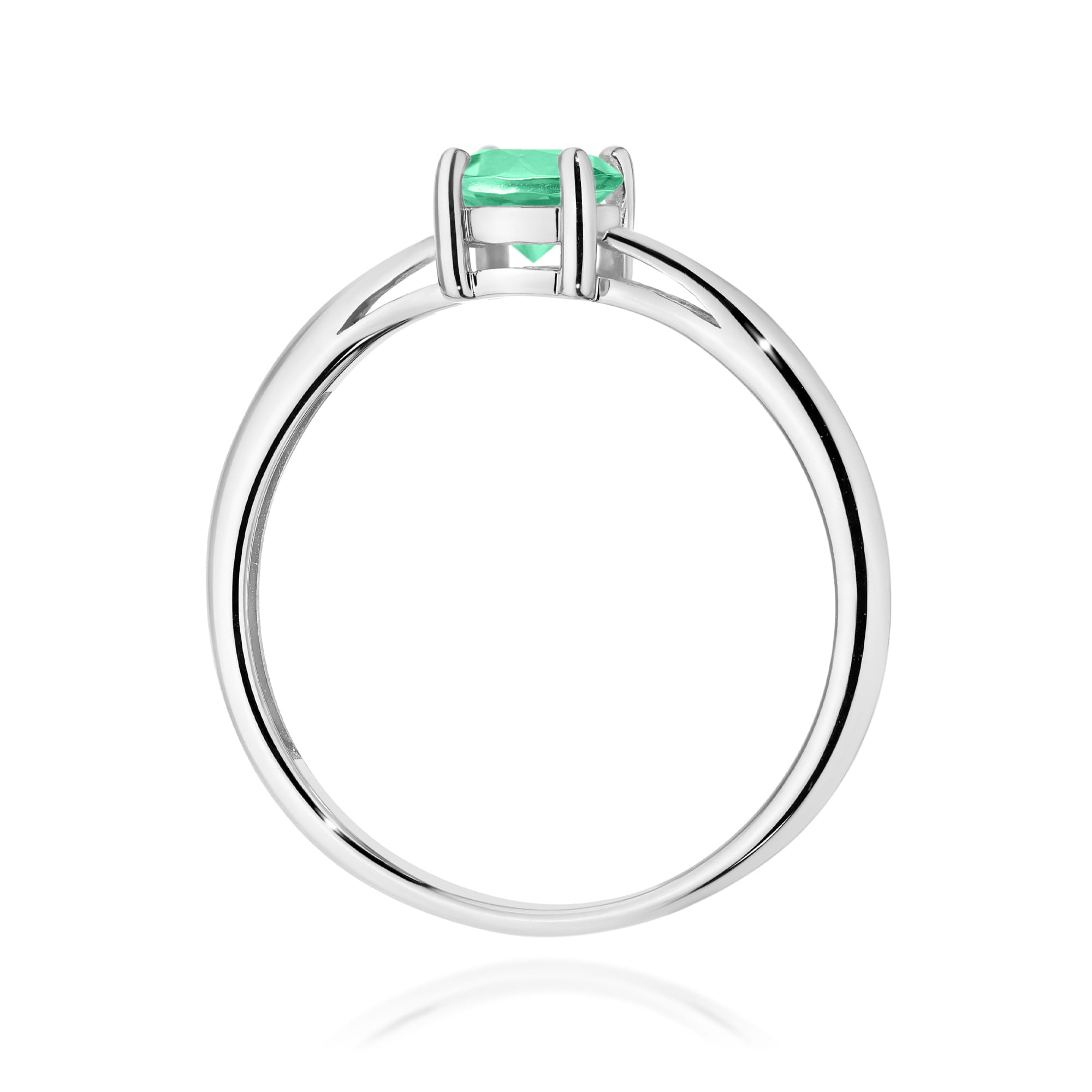 Ring with emerald 0,50 ct in gold – product image 3