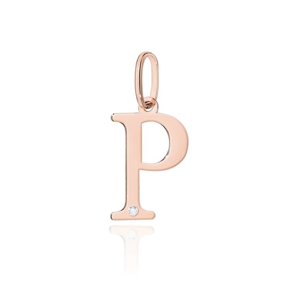 Zawieszka z diamentem 0,005 ct Z0069 – różowe złoto próby 585 – widok produktu 1