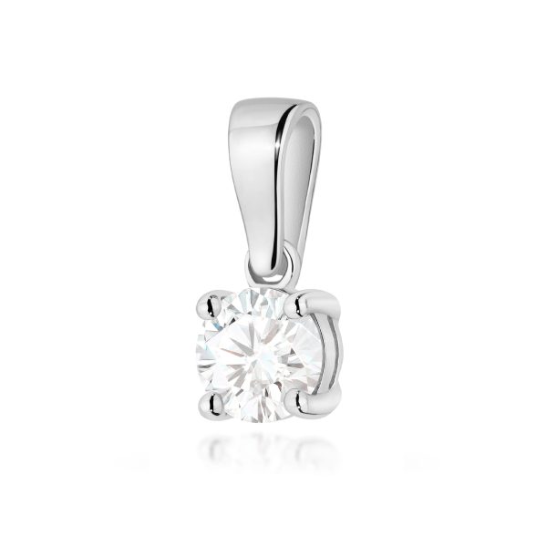 Zawieszka z diamentem 0,50 ct Z0576 – białe złoto próby 585 – widok produktu 1