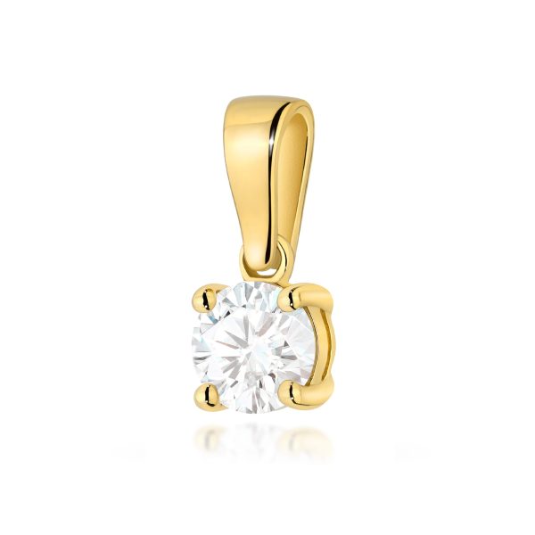 Zawieszka z diamentem 0,50 ct Z0576 – żółte złoto próby 585 – widok produktu 1