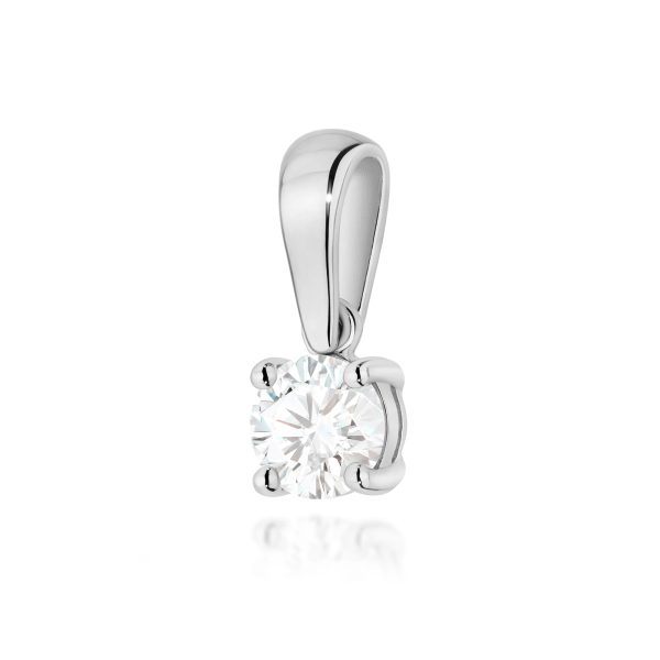 Zawieszka z diamentem 0,70 ct Z0576 – białe złoto próby 585 – widok produktu 1