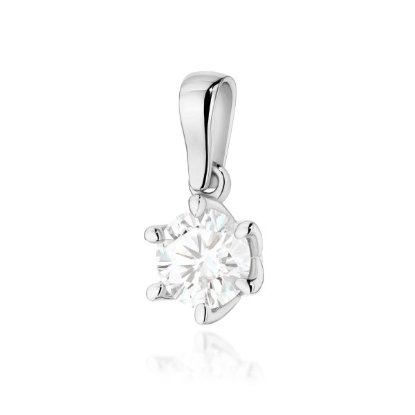 Zawieszka z diamentem 1,00 ct Z0575 – białe złoto próby 585 – widok produktu 1