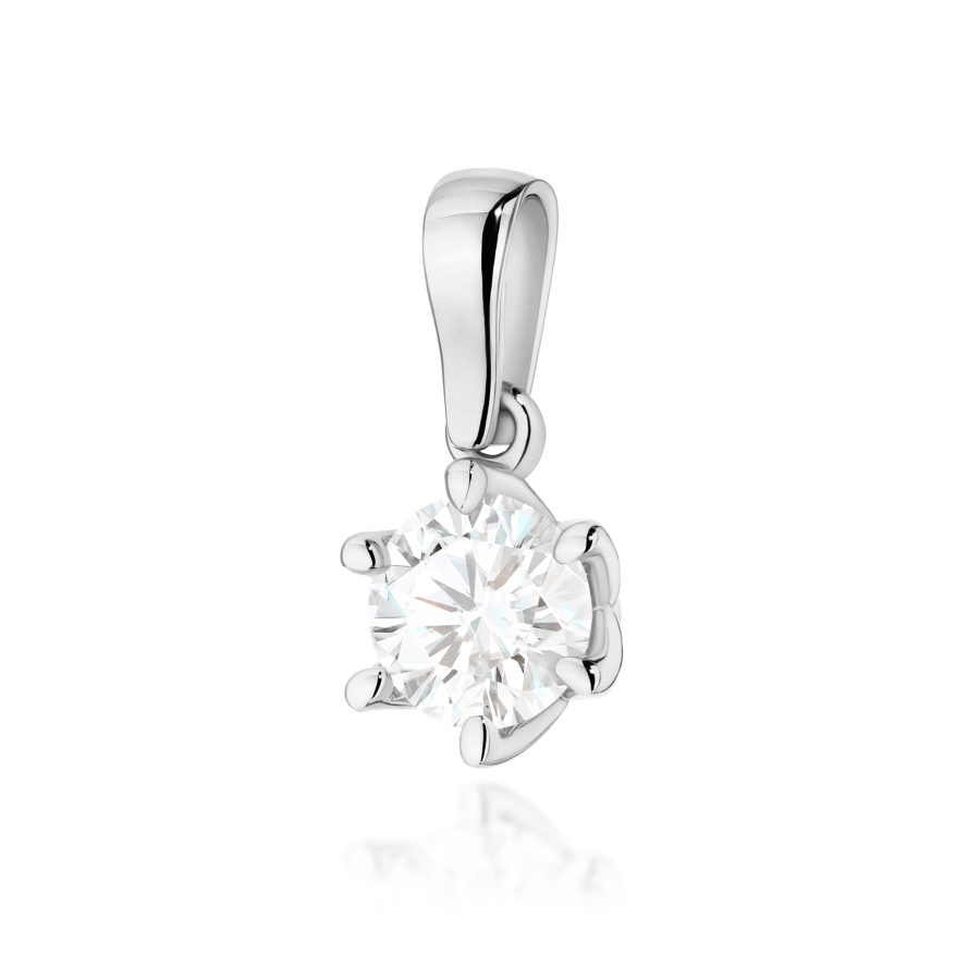 Zawieszka z diamentem 1,00 ct Z0575 – białe złoto próby 585 – widok produktu 1