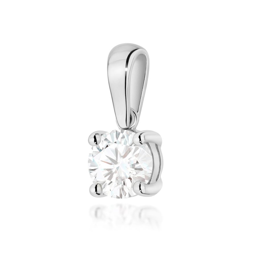 Zawieszka z diamentem 1,00 ct Z0576 – białe złoto próby 585 – widok produktu 1