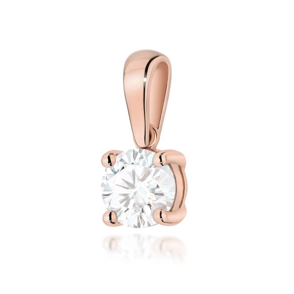 Zawieszka z diamentem 1,00 ct Z0576 – różowe złoto próby 585 – widok produktu 1