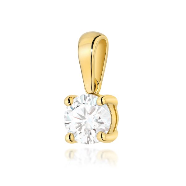 Zawieszka z diamentem 1,00 ct Z0576 – żółte złoto próby 585 – widok produktu 1