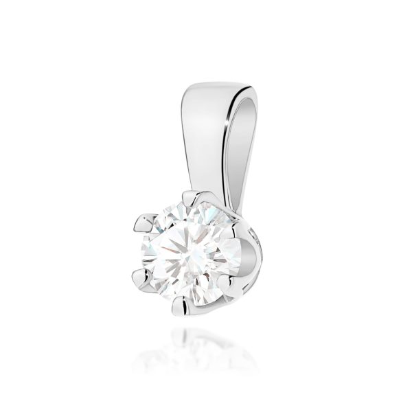 Zawieszka z diamentem 0,30 ct Z0220 – białe złoto próby 585 – widok produktu 1