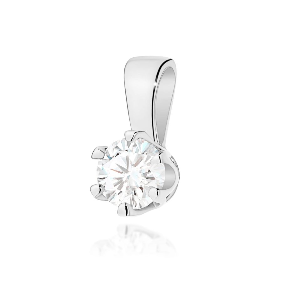 Zawieszka z diamentem 0,30 ct Z0220 – białe złoto próby 585 – widok produktu 1